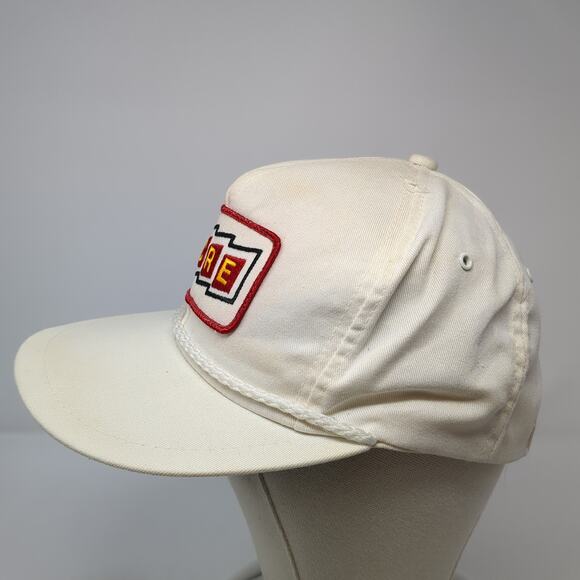 ACRE Slideback Trucker Hat White One Size Embroidered Rope K-Brand Vintage USA - Picture 3 of 9